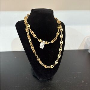 🔸NWT🔸Matte Gold Long Chain Necklace